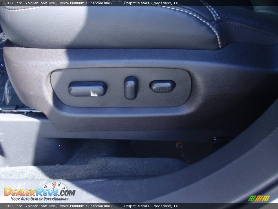 2014 Ford Explorer Sport 4WD White Platinum / Charcoal Black Photo #32