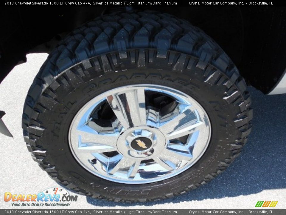 2013 Chevrolet Silverado 1500 LT Crew Cab 4x4 Silver Ice Metallic / Light Titanium/Dark Titanium Photo #14