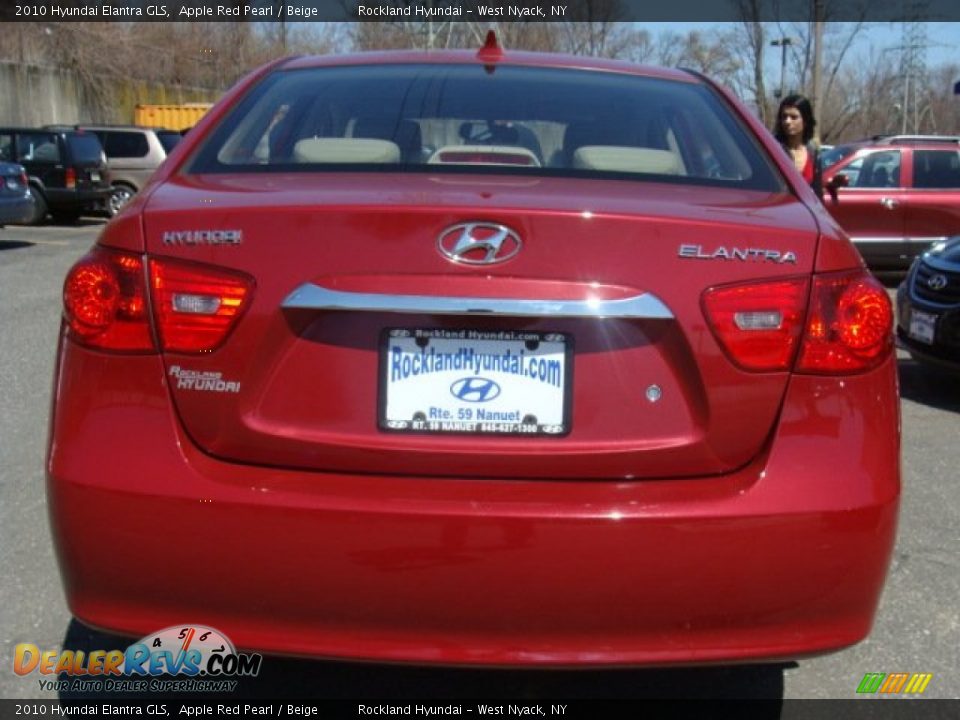 2010 Hyundai Elantra GLS Apple Red Pearl / Beige Photo #5