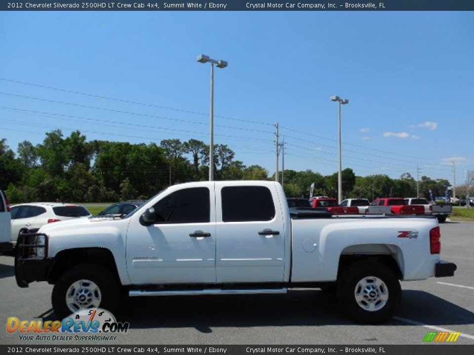 2012 Chevrolet Silverado 2500HD LT Crew Cab 4x4 Summit White / Ebony Photo #2