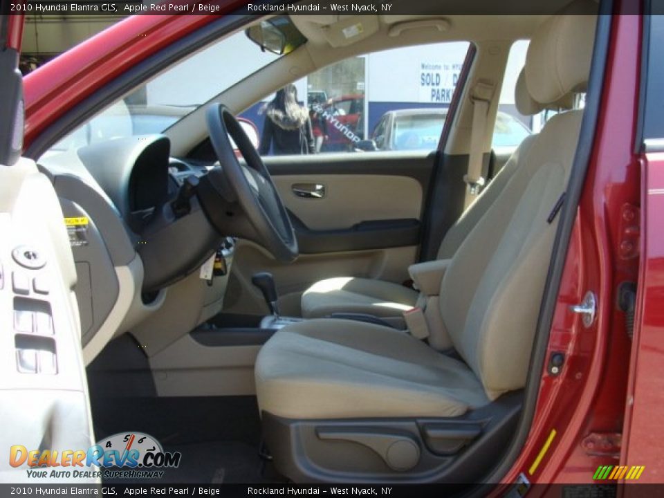 2010 Hyundai Elantra GLS Apple Red Pearl / Beige Photo #10