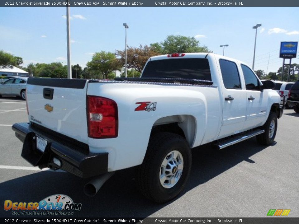 2012 Chevrolet Silverado 2500HD LT Crew Cab 4x4 Summit White / Ebony Photo #8