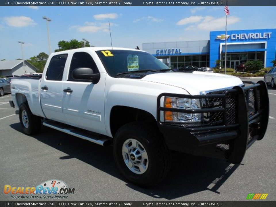 2012 Chevrolet Silverado 2500HD LT Crew Cab 4x4 Summit White / Ebony Photo #10