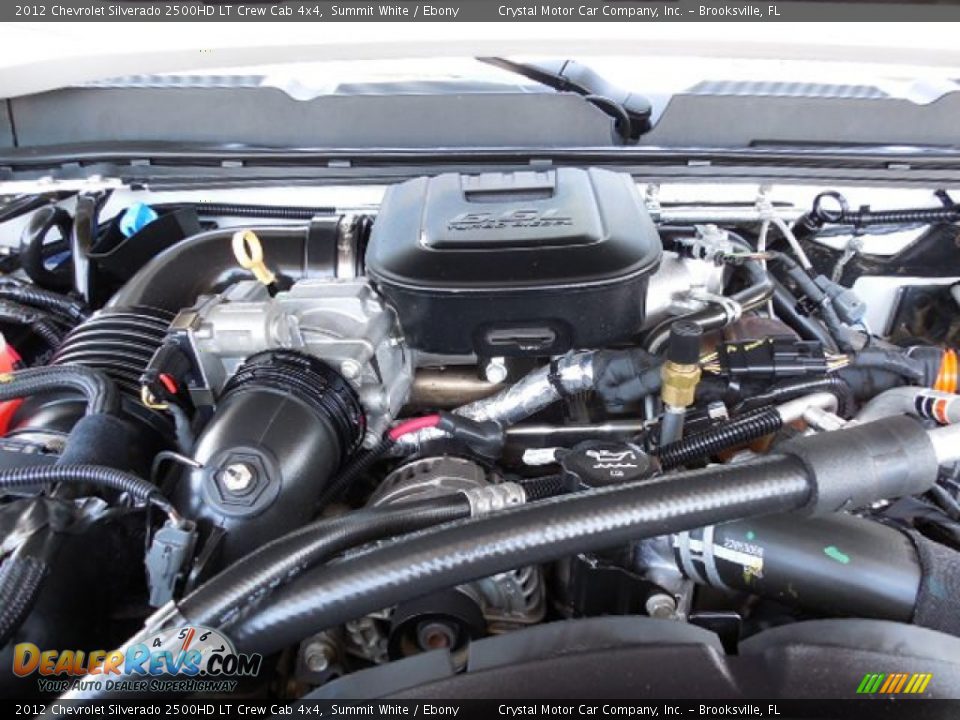 2012 Chevrolet Silverado 2500HD LT Crew Cab 4x4 Summit White / Ebony Photo #16