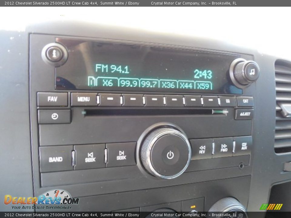 2012 Chevrolet Silverado 2500HD LT Crew Cab 4x4 Summit White / Ebony Photo #19