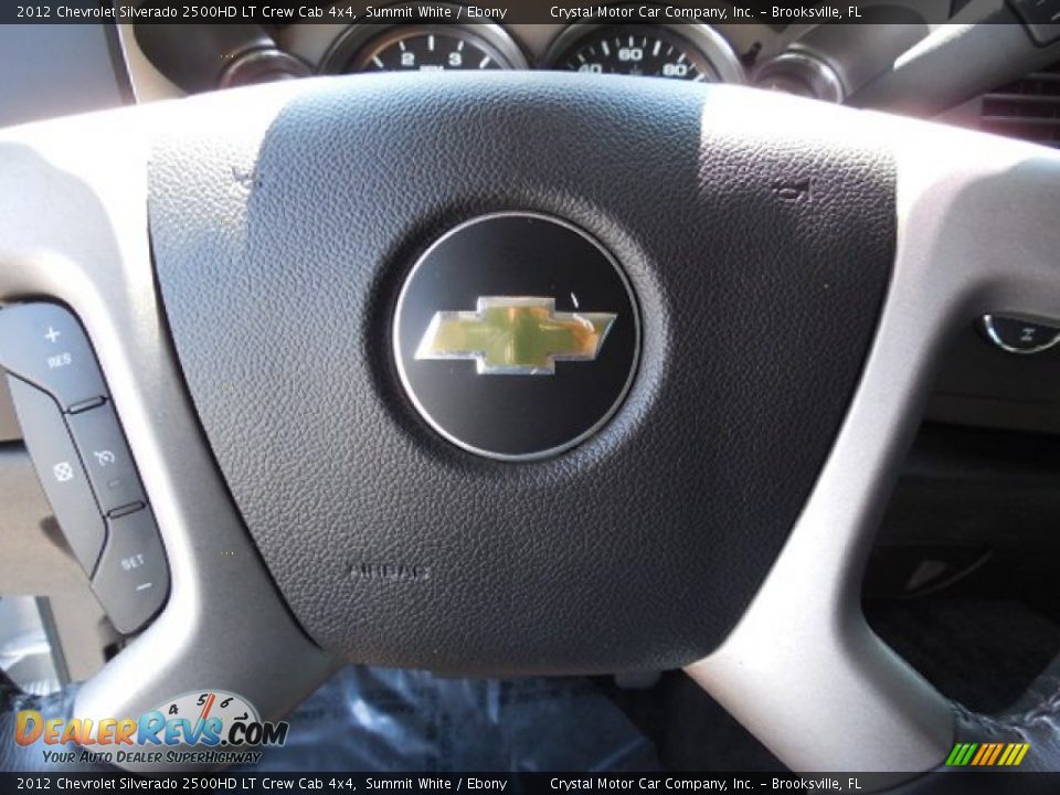 2012 Chevrolet Silverado 2500HD LT Crew Cab 4x4 Summit White / Ebony Photo #22