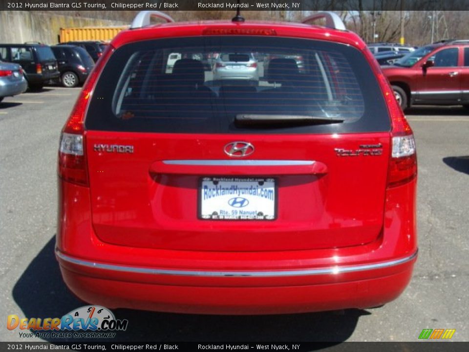 2012 Hyundai Elantra GLS Touring Chilipepper Red / Black Photo #5