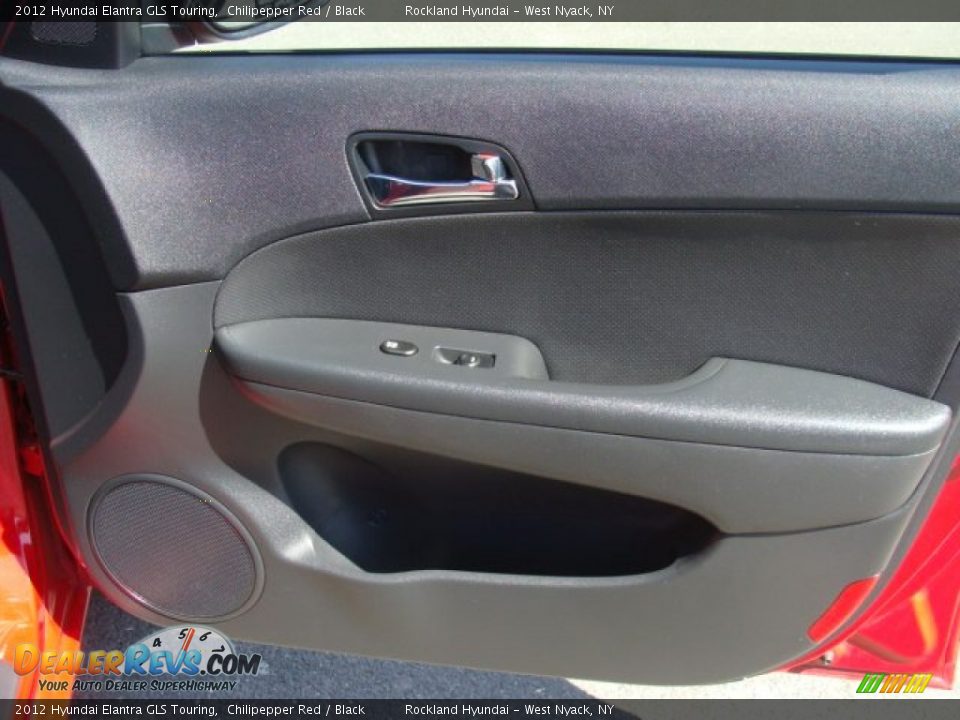 2012 Hyundai Elantra GLS Touring Chilipepper Red / Black Photo #24