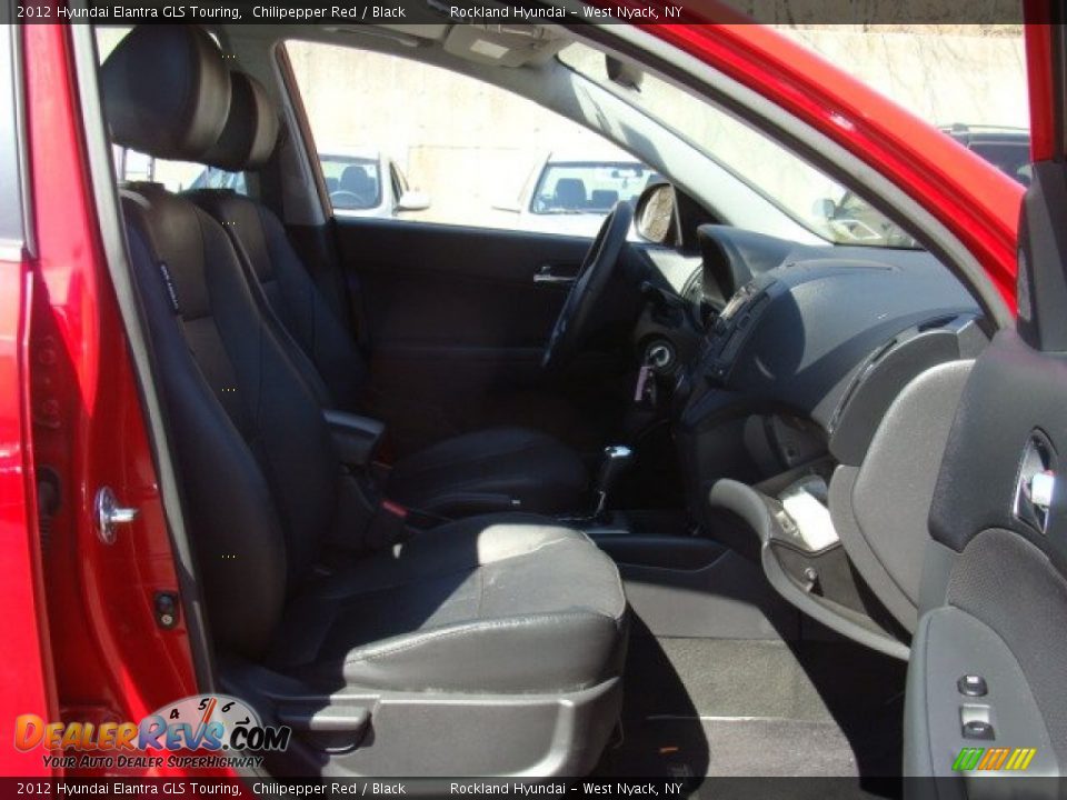2012 Hyundai Elantra GLS Touring Chilipepper Red / Black Photo #26