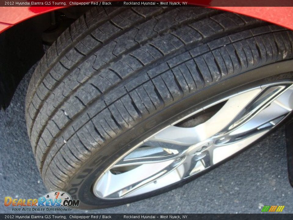 2012 Hyundai Elantra GLS Touring Chilipepper Red / Black Photo #28