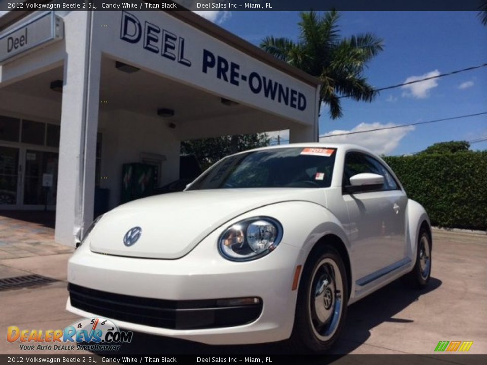 2012 Volkswagen Beetle 2.5L Candy White / Titan Black Photo #1