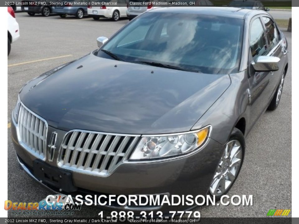 2012 Lincoln MKZ FWD Sterling Gray Metallic / Dark Charcoal Photo #1