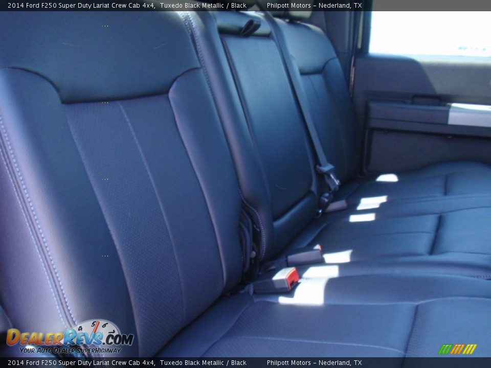 2014 Ford F250 Super Duty Lariat Crew Cab 4x4 Tuxedo Black Metallic / Black Photo #23