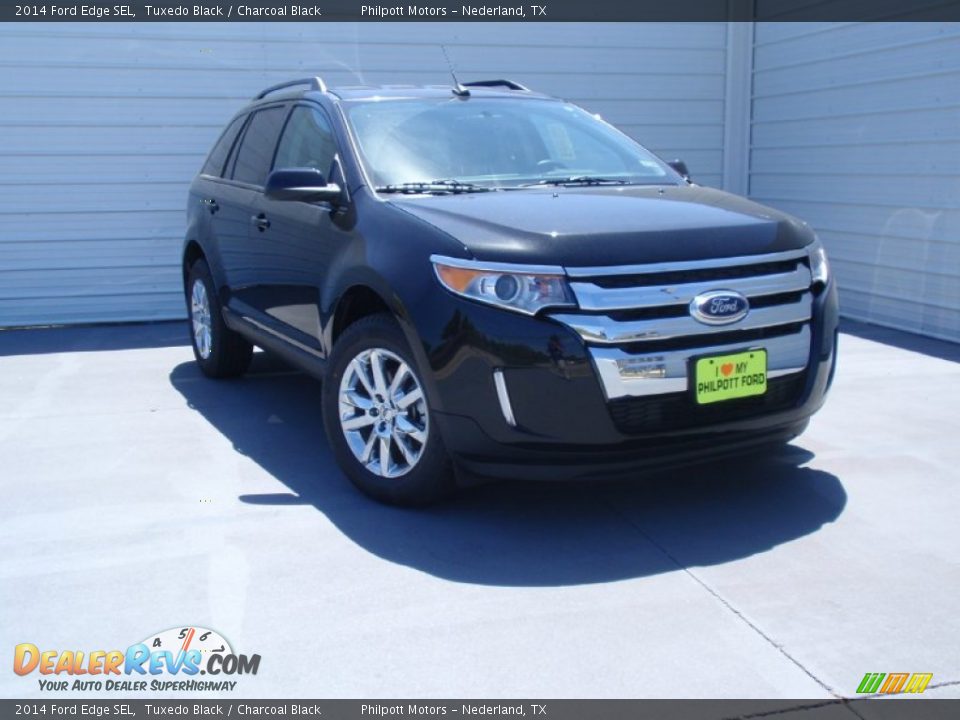 2014 Ford Edge SEL Tuxedo Black / Charcoal Black Photo #1