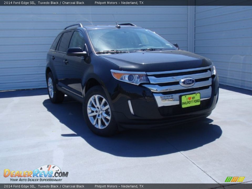 2014 Ford Edge SEL Tuxedo Black / Charcoal Black Photo #2