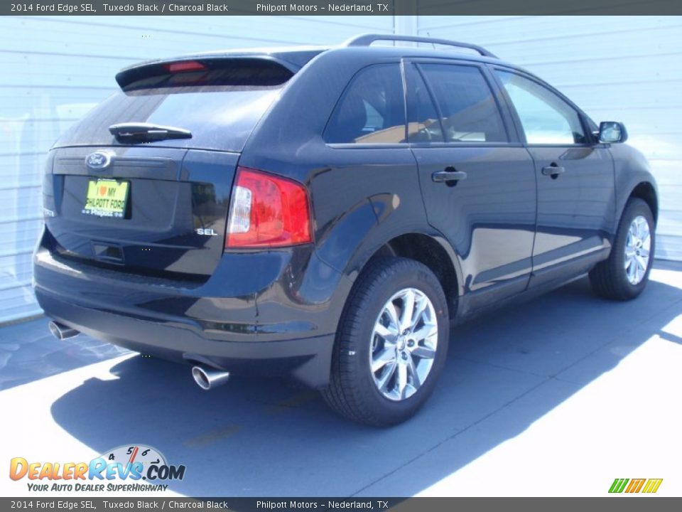 2014 Ford Edge SEL Tuxedo Black / Charcoal Black Photo #4