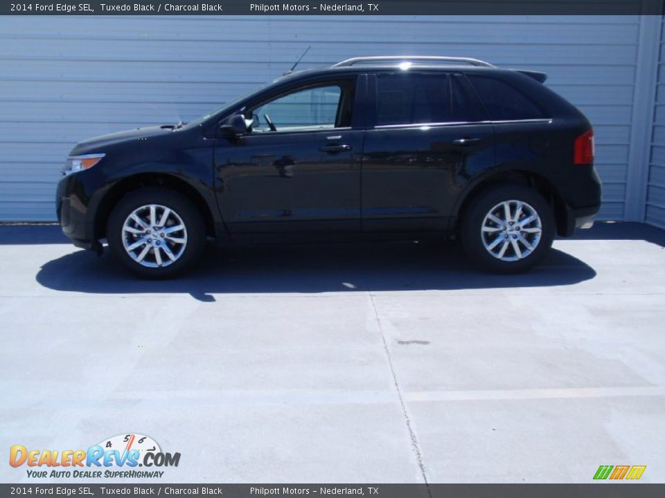 2014 Ford Edge SEL Tuxedo Black / Charcoal Black Photo #6