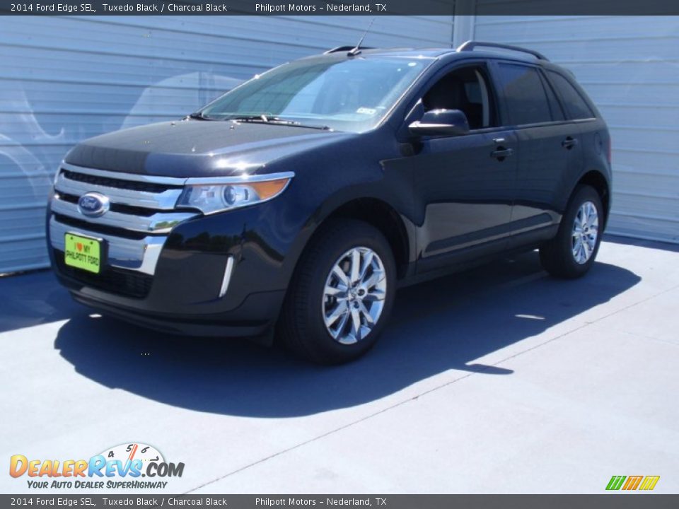 2014 Ford Edge SEL Tuxedo Black / Charcoal Black Photo #7