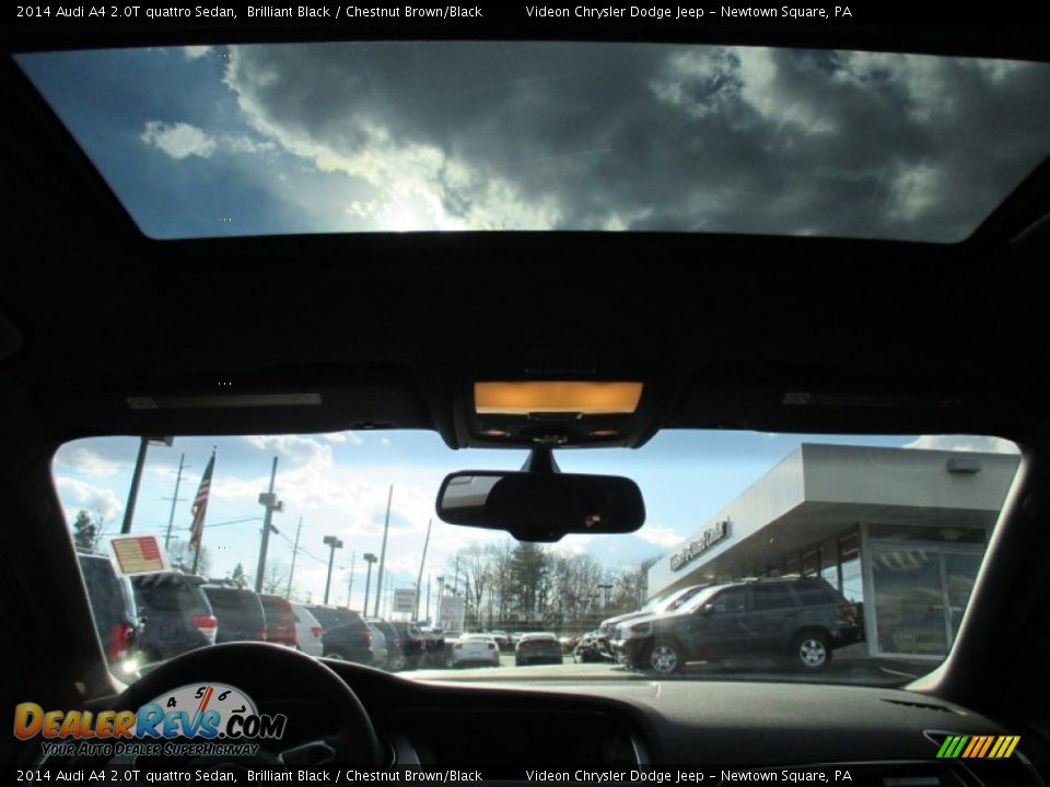 2014 Audi A4 2.0T quattro Sedan Brilliant Black / Chestnut Brown/Black Photo #21
