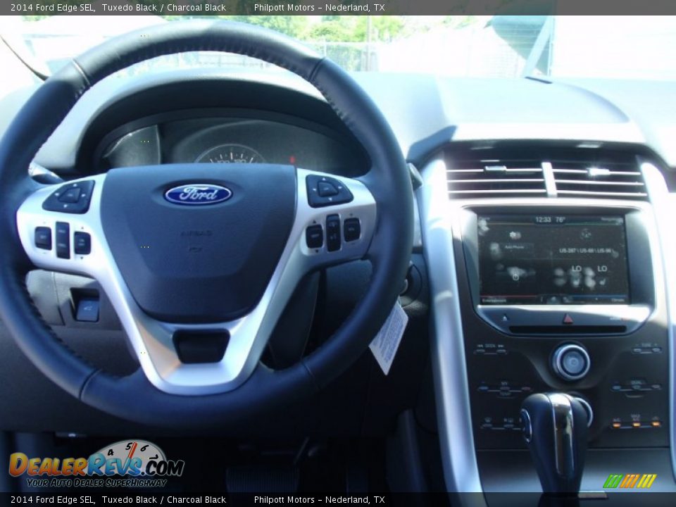 2014 Ford Edge SEL Tuxedo Black / Charcoal Black Photo #33