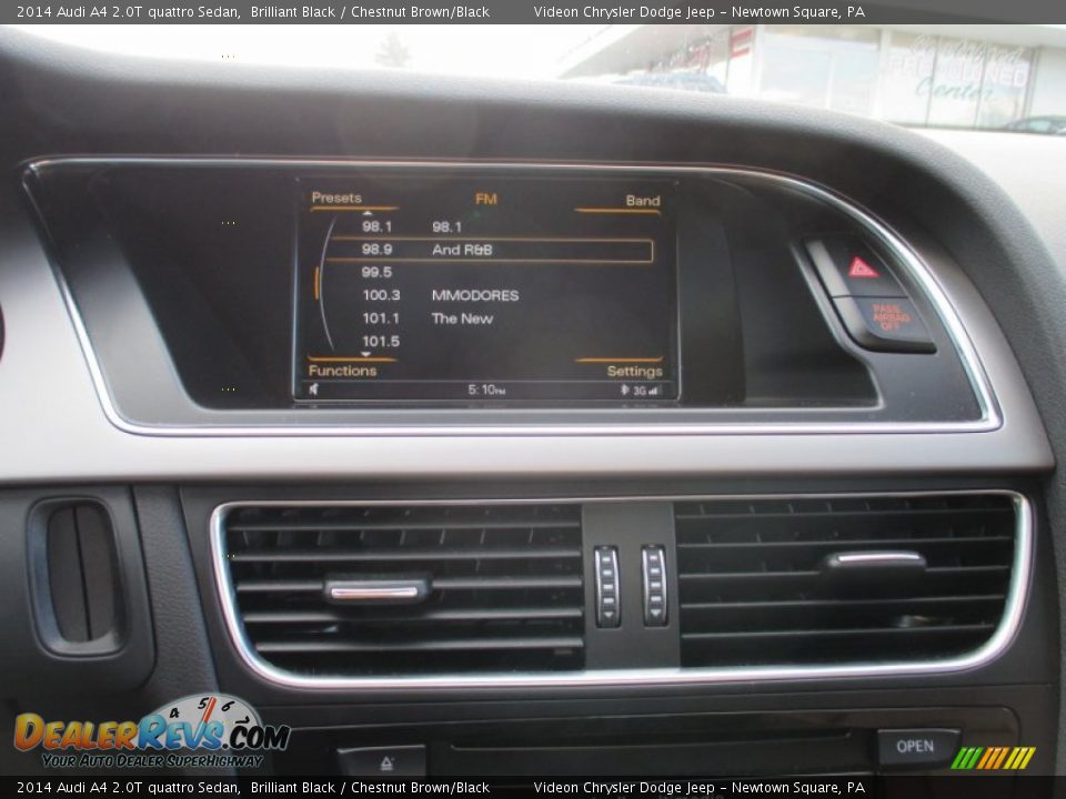 2014 Audi A4 2.0T quattro Sedan Brilliant Black / Chestnut Brown/Black Photo #24