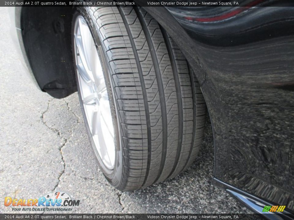 2014 Audi A4 2.0T quattro Sedan Brilliant Black / Chestnut Brown/Black Photo #26