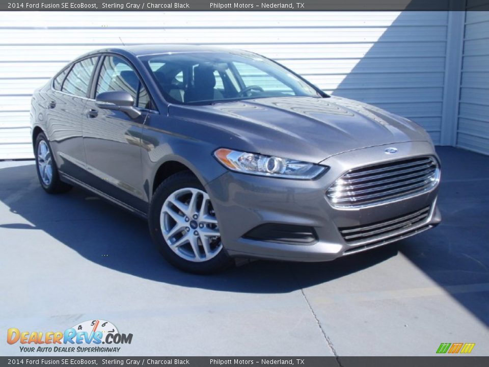 2014 Ford Fusion SE EcoBoost Sterling Gray / Charcoal Black Photo #1