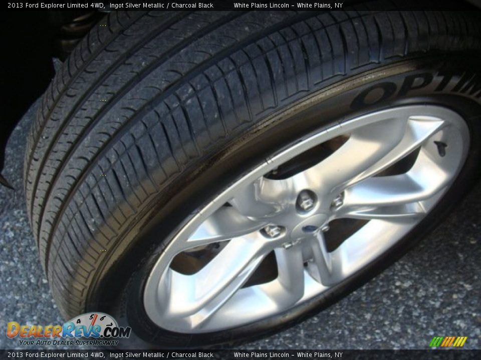 2013 Ford Explorer Limited 4WD Ingot Silver Metallic / Charcoal Black Photo #8
