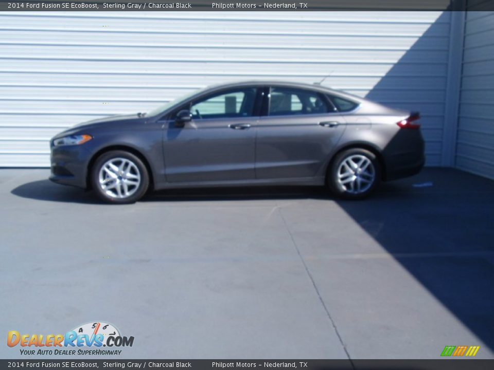 2014 Ford Fusion SE EcoBoost Sterling Gray / Charcoal Black Photo #6
