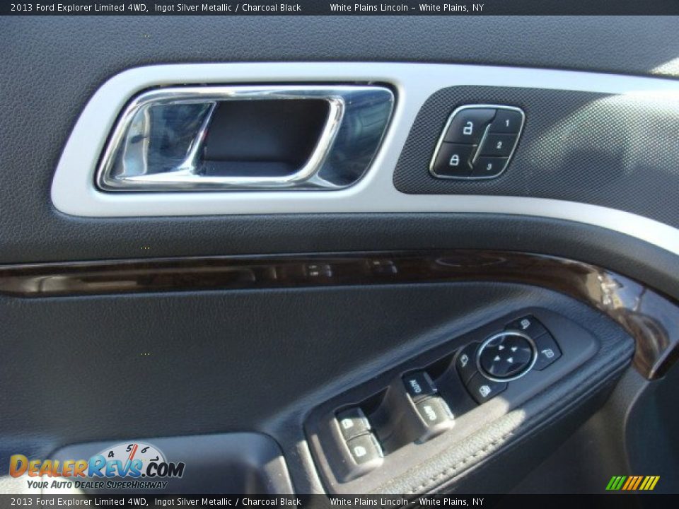 2013 Ford Explorer Limited 4WD Ingot Silver Metallic / Charcoal Black Photo #10