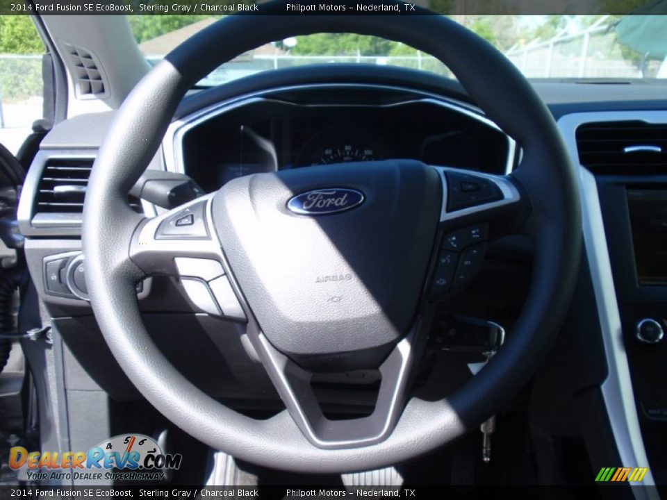 2014 Ford Fusion SE EcoBoost Sterling Gray / Charcoal Black Photo #31