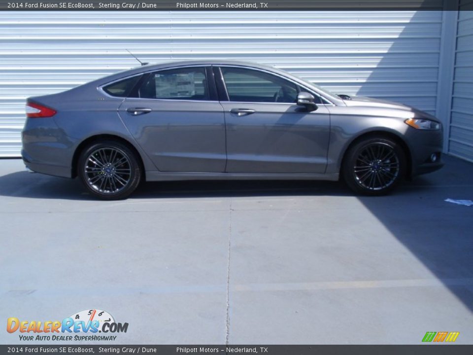 2014 Ford Fusion SE EcoBoost Sterling Gray / Dune Photo #3