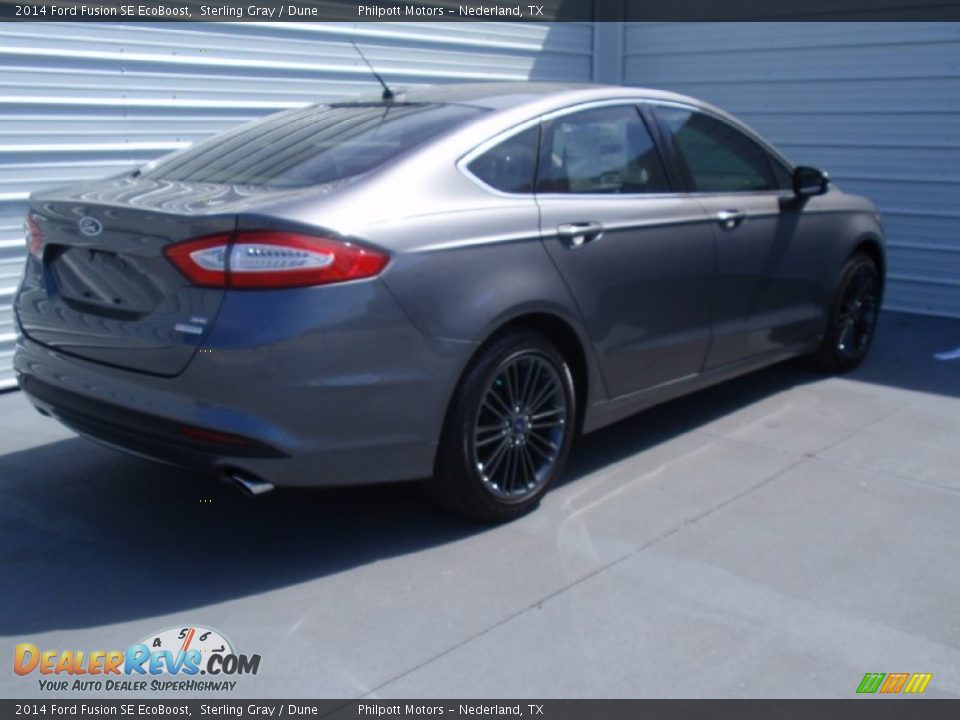 2014 Ford Fusion SE EcoBoost Sterling Gray / Dune Photo #4