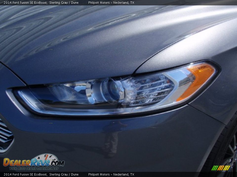 2014 Ford Fusion SE EcoBoost Sterling Gray / Dune Photo #10