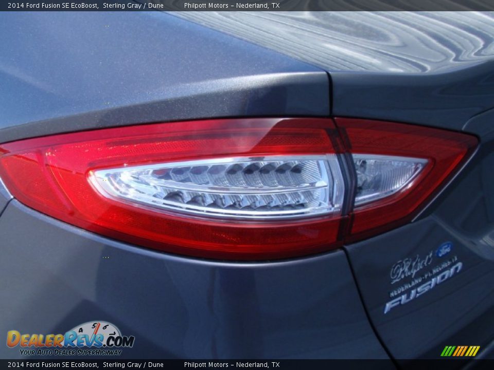 2014 Ford Fusion SE EcoBoost Sterling Gray / Dune Photo #15