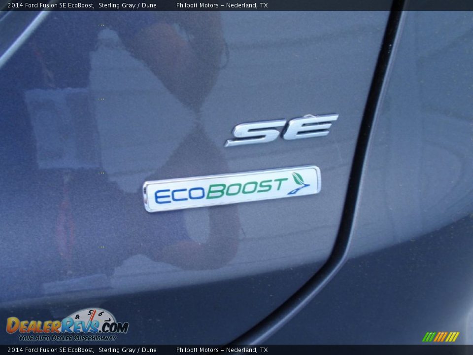 2014 Ford Fusion SE EcoBoost Sterling Gray / Dune Photo #17