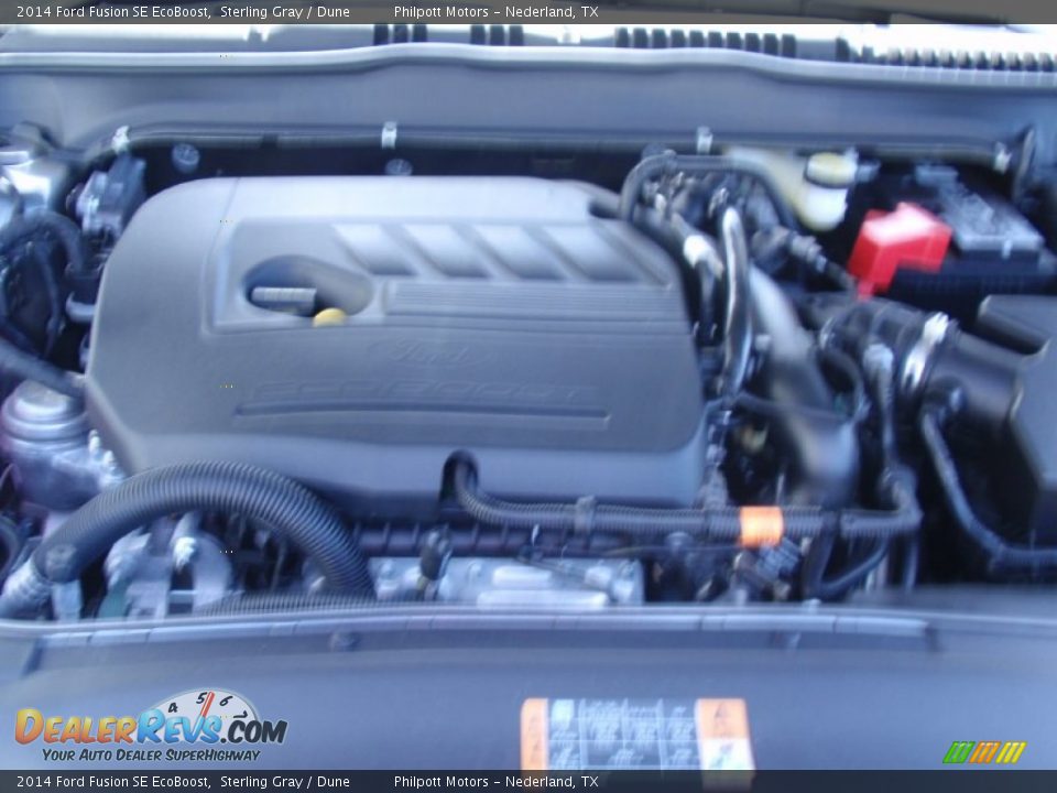2014 Ford Fusion SE EcoBoost Sterling Gray / Dune Photo #18