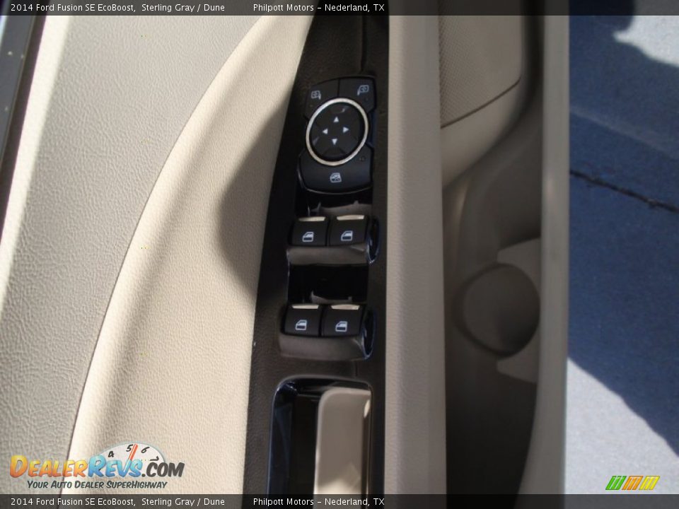 2014 Ford Fusion SE EcoBoost Sterling Gray / Dune Photo #26