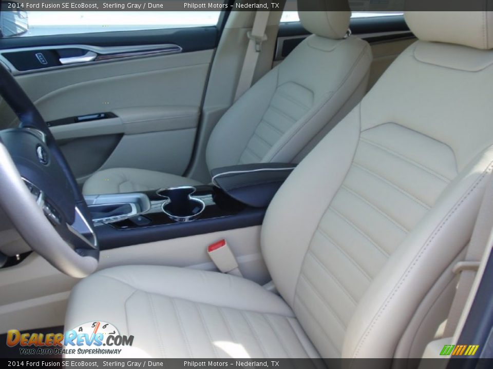 2014 Ford Fusion SE EcoBoost Sterling Gray / Dune Photo #29