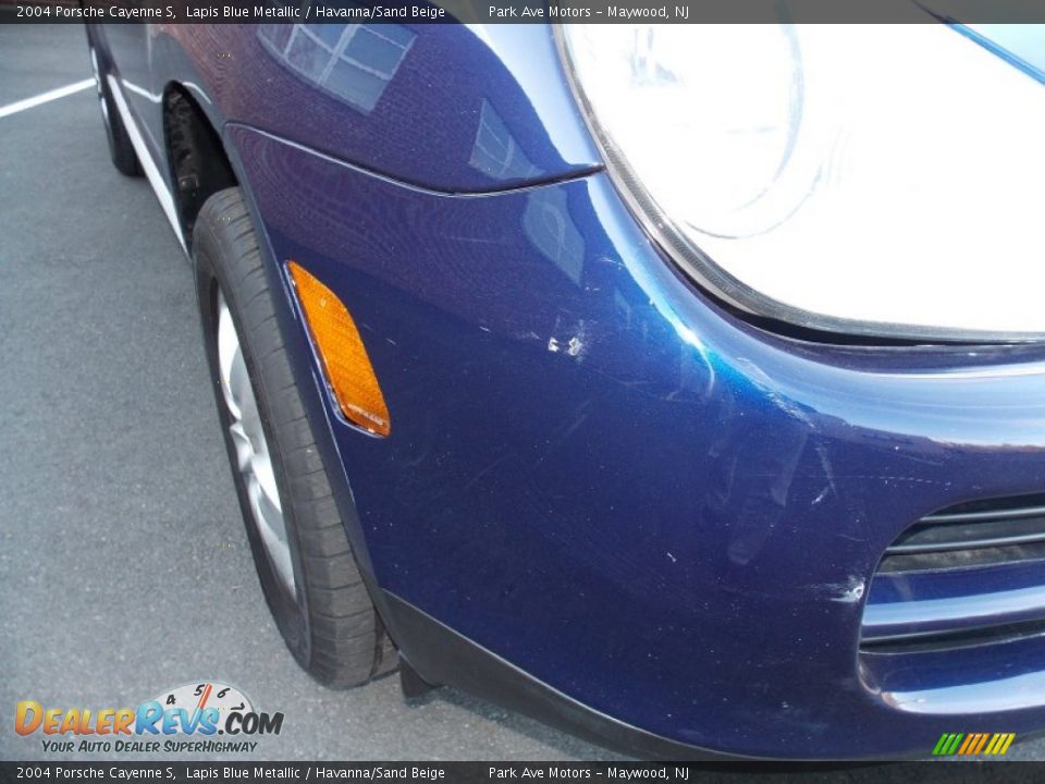 2004 Porsche Cayenne S Lapis Blue Metallic / Havanna/Sand Beige Photo #8