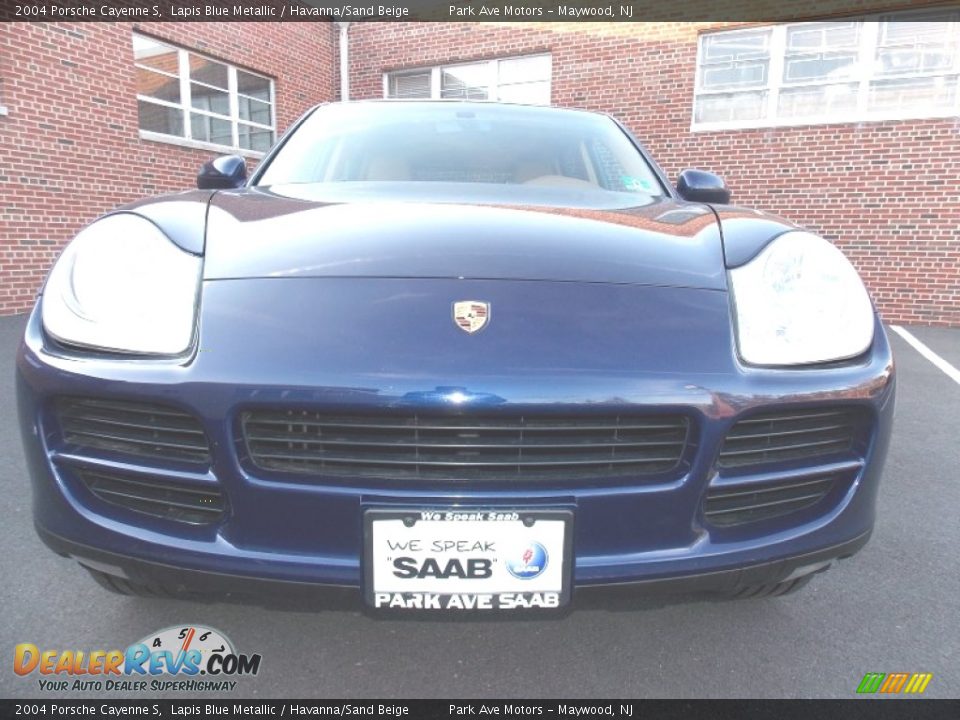 2004 Porsche Cayenne S Lapis Blue Metallic / Havanna/Sand Beige Photo #9