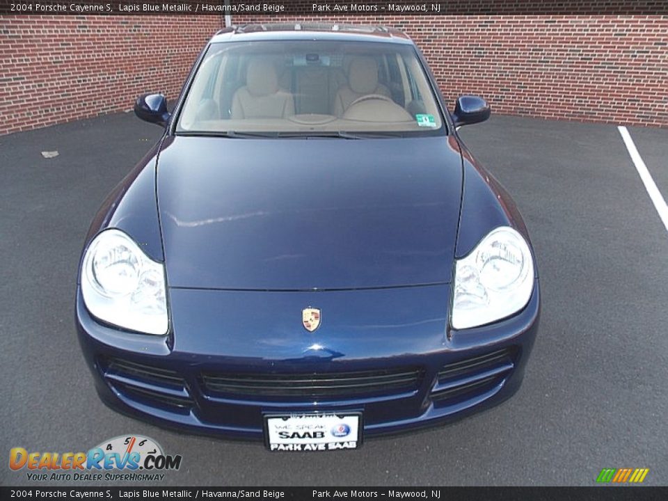 2004 Porsche Cayenne S Lapis Blue Metallic / Havanna/Sand Beige Photo #10