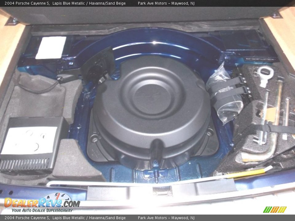 2004 Porsche Cayenne S Lapis Blue Metallic / Havanna/Sand Beige Photo #27