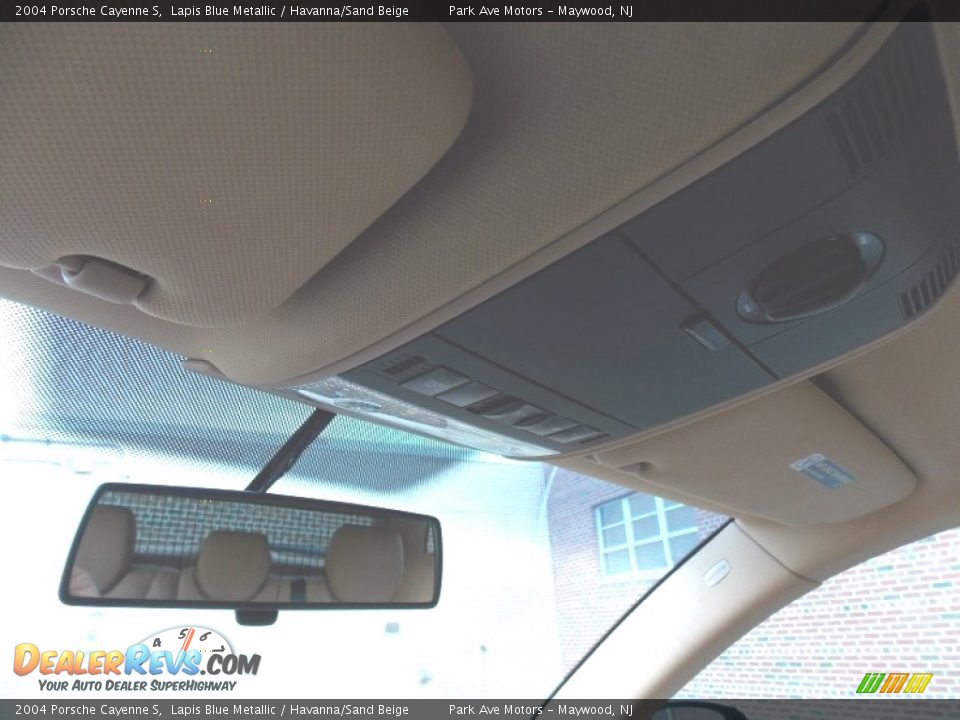 2004 Porsche Cayenne S Lapis Blue Metallic / Havanna/Sand Beige Photo #36