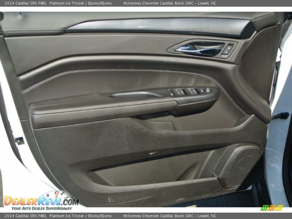 2014 Cadillac SRX FWD Platinum Ice Tricoat / Ebony/Ebony Photo #8