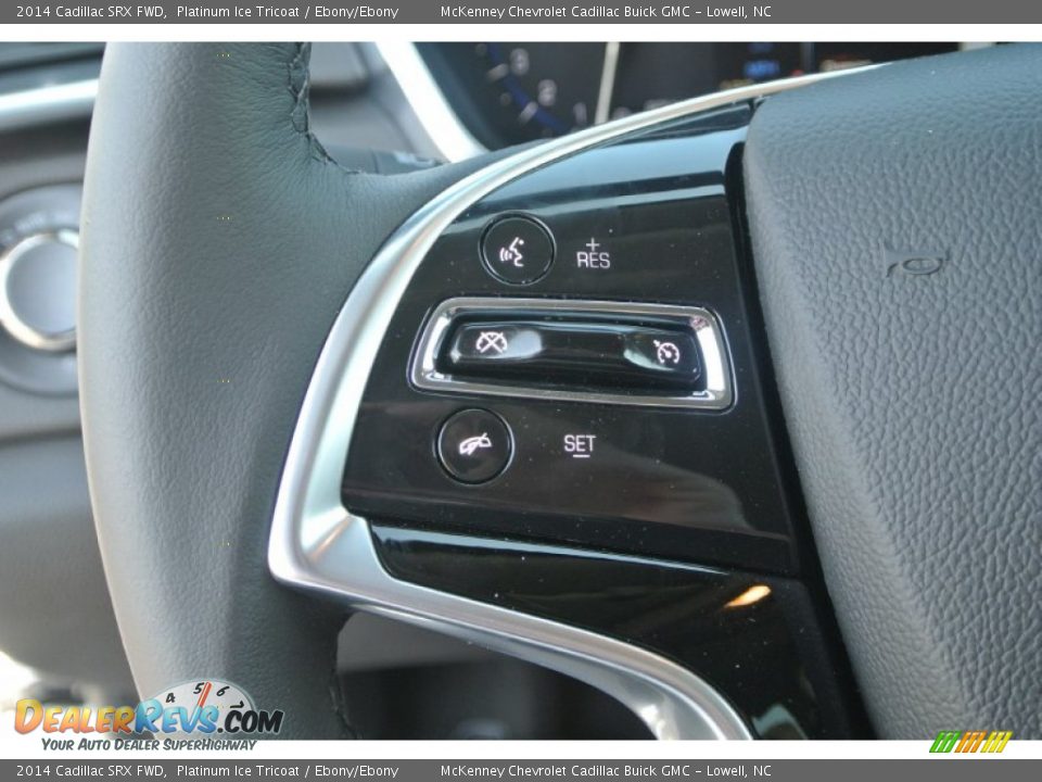 2014 Cadillac SRX FWD Platinum Ice Tricoat / Ebony/Ebony Photo #13