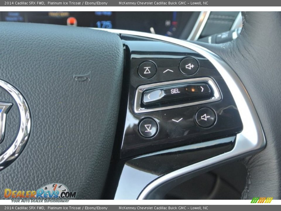 2014 Cadillac SRX FWD Platinum Ice Tricoat / Ebony/Ebony Photo #14