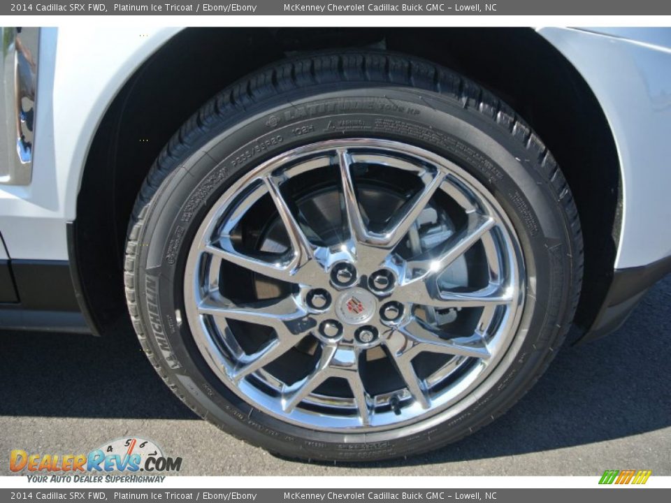 2014 Cadillac SRX FWD Platinum Ice Tricoat / Ebony/Ebony Photo #20