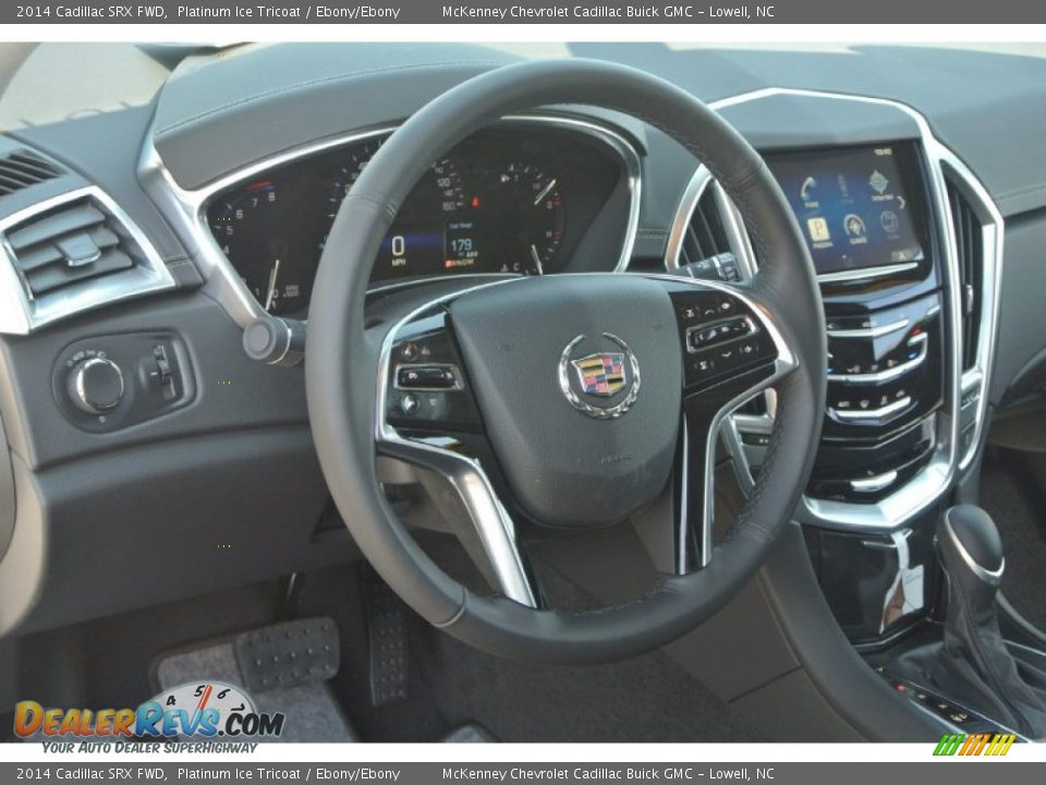 2014 Cadillac SRX FWD Platinum Ice Tricoat / Ebony/Ebony Photo #22