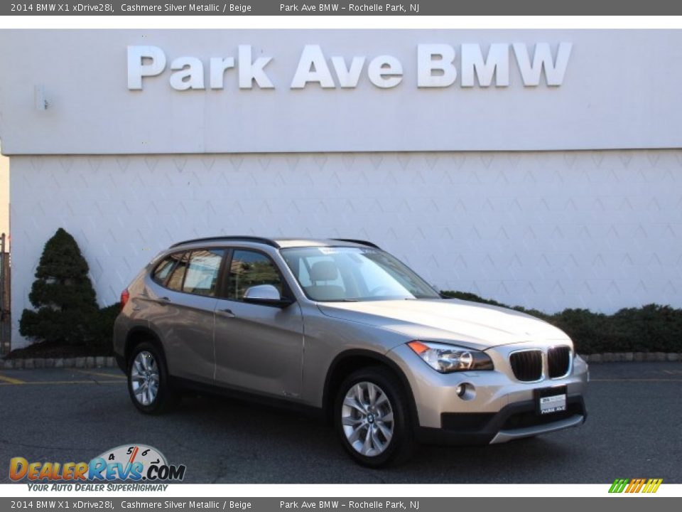 2014 BMW X1 xDrive28i Cashmere Silver Metallic / Beige Photo #1